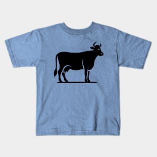 Cow Silhouette Kids T-Shirt